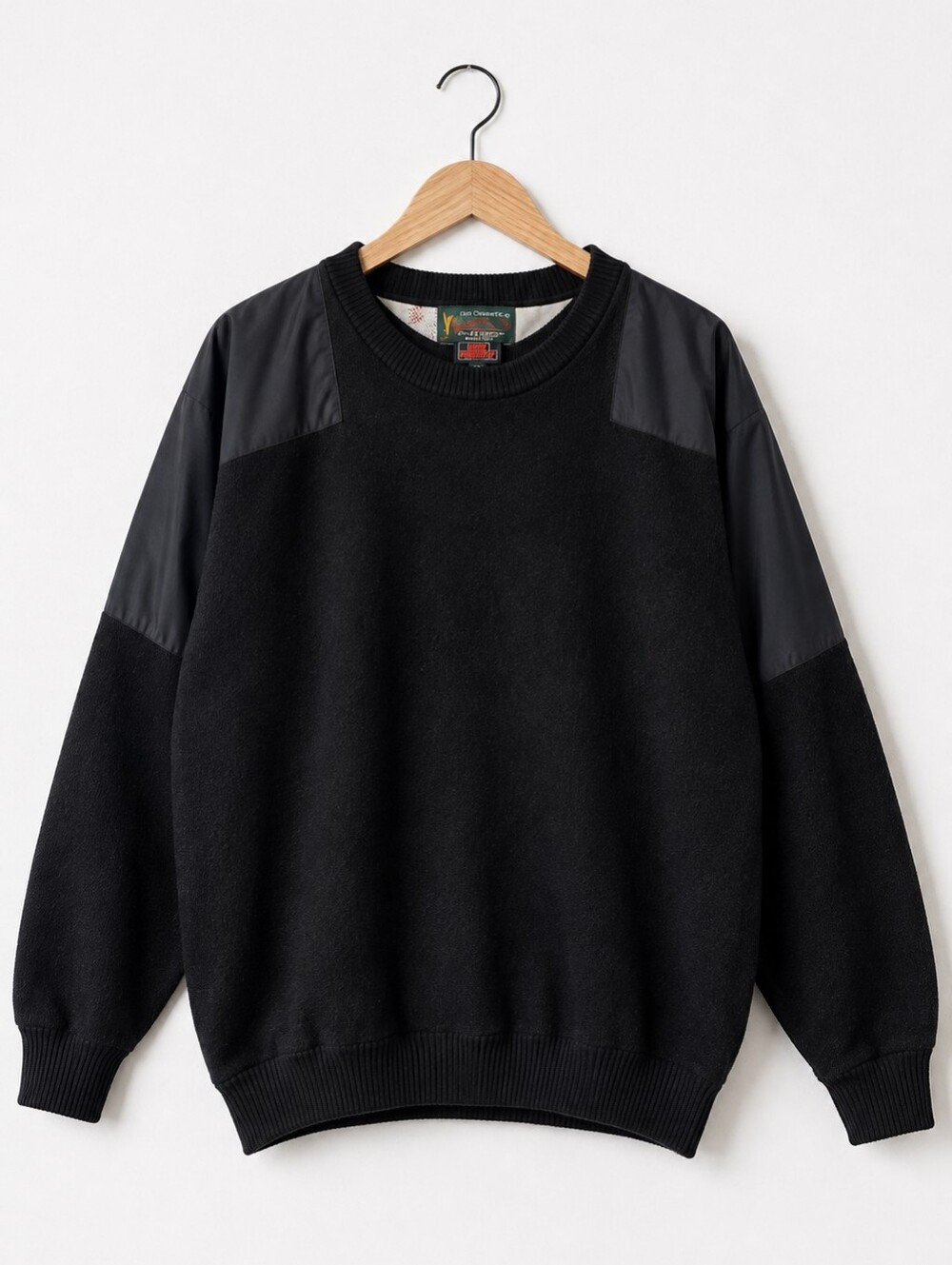 Vintage 90s RainSwetter Mens XL Black GORE Windstopper Golf Pullover Sweater USA